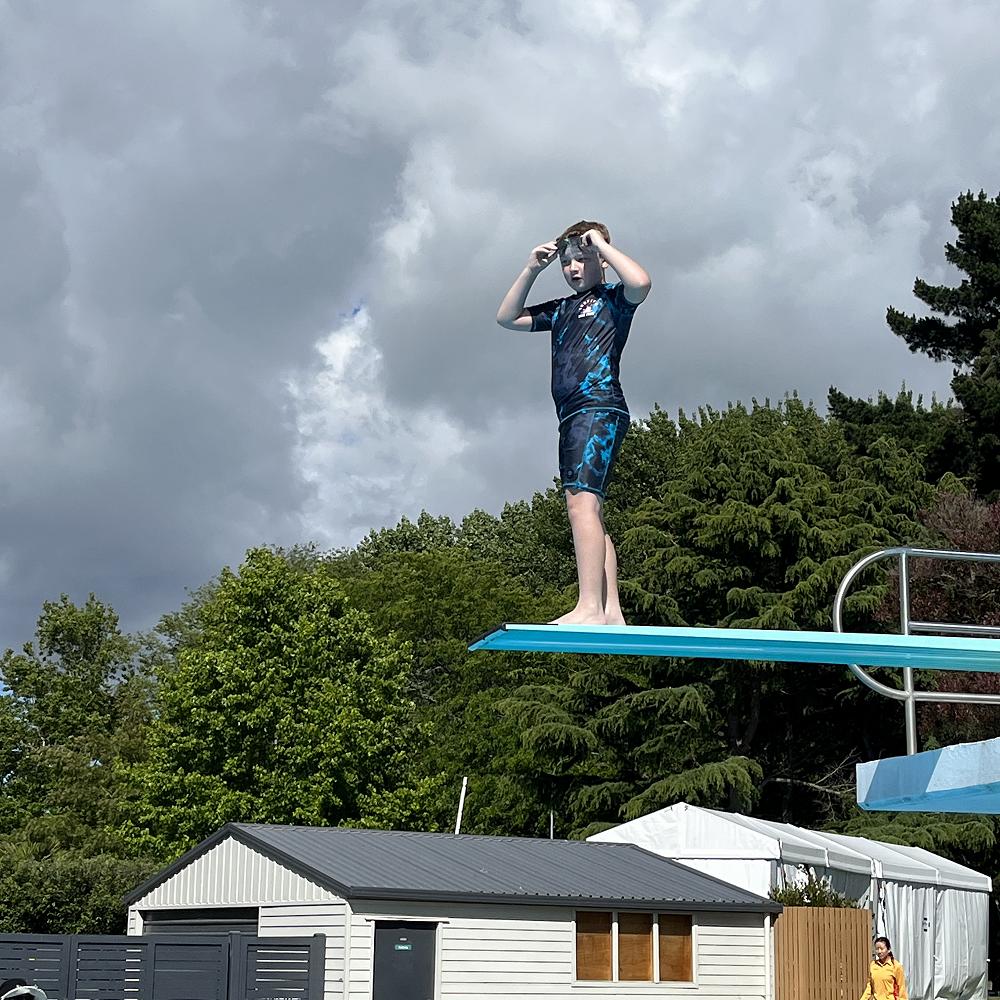 Wairere Big day at Jellie Park Pool today!