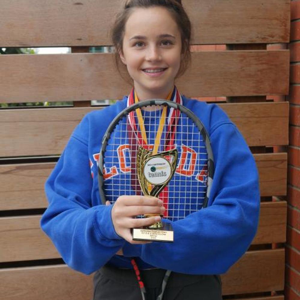 Erin O'Neill brings Tennis Trophy home to Dunedin