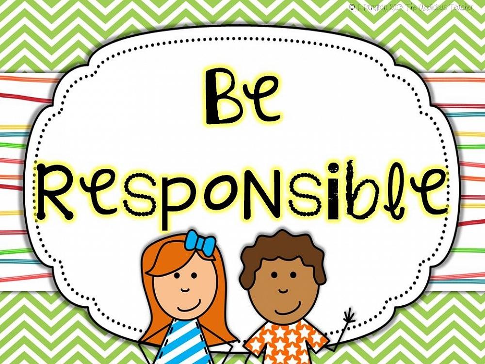 responsibility for kids clipart