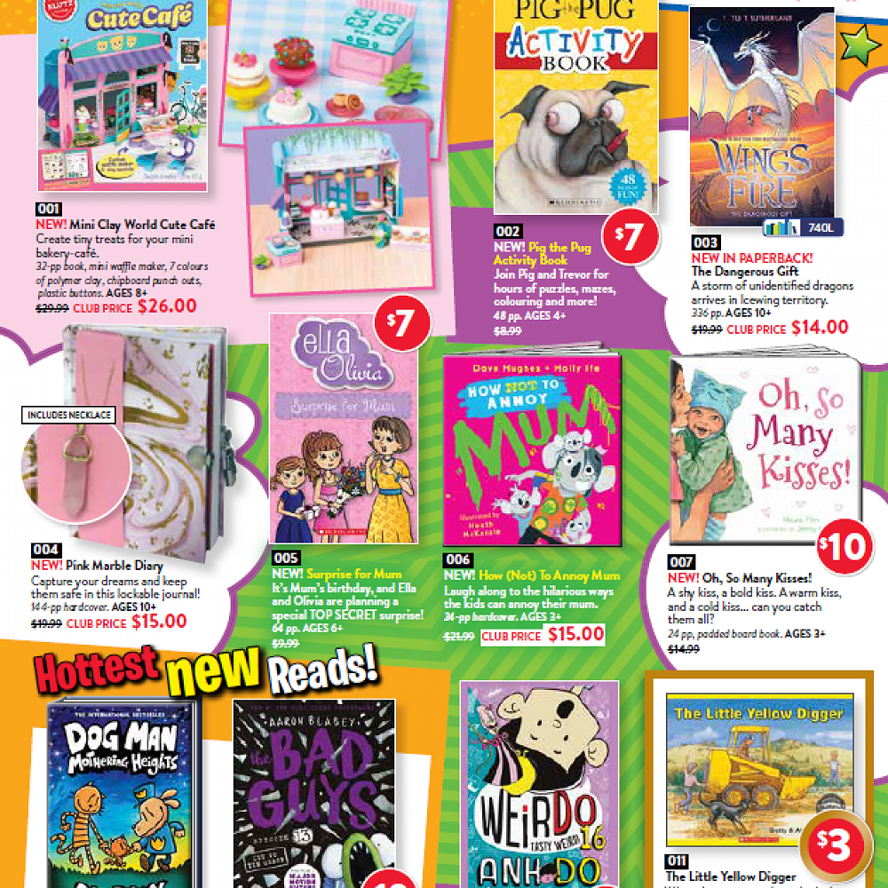 Scholastic Book Club Issue 1 orders close on 12