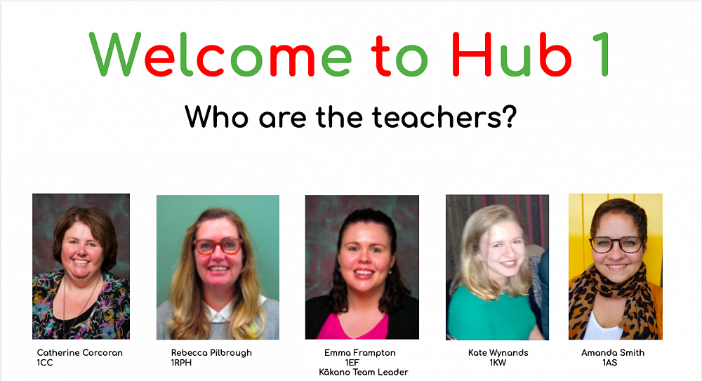 Who are the teachers in Hub 1?