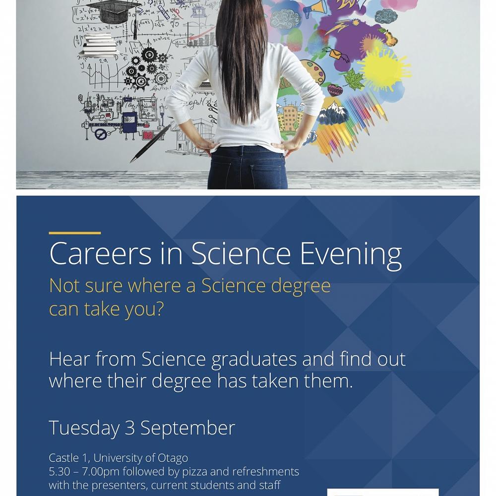 Careers in Science Evening at University of Otago