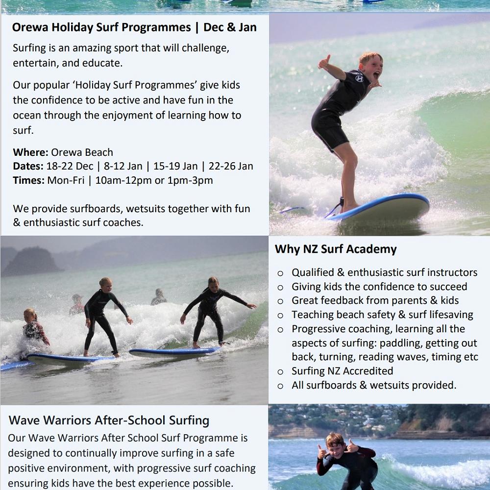 Orewa Holiday Surf Programme — 2nd November 2023