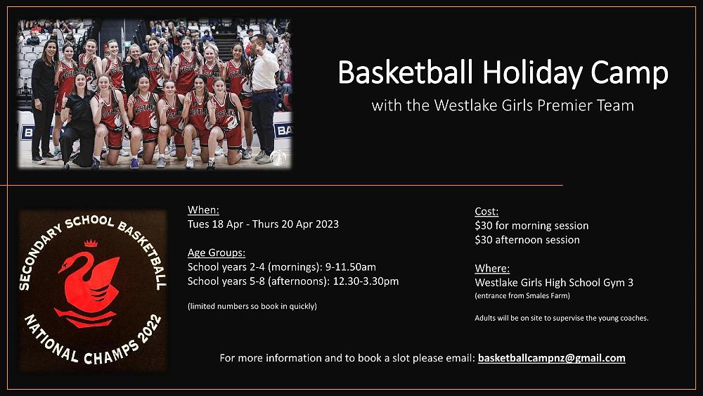 School Holiday Basketball Camp