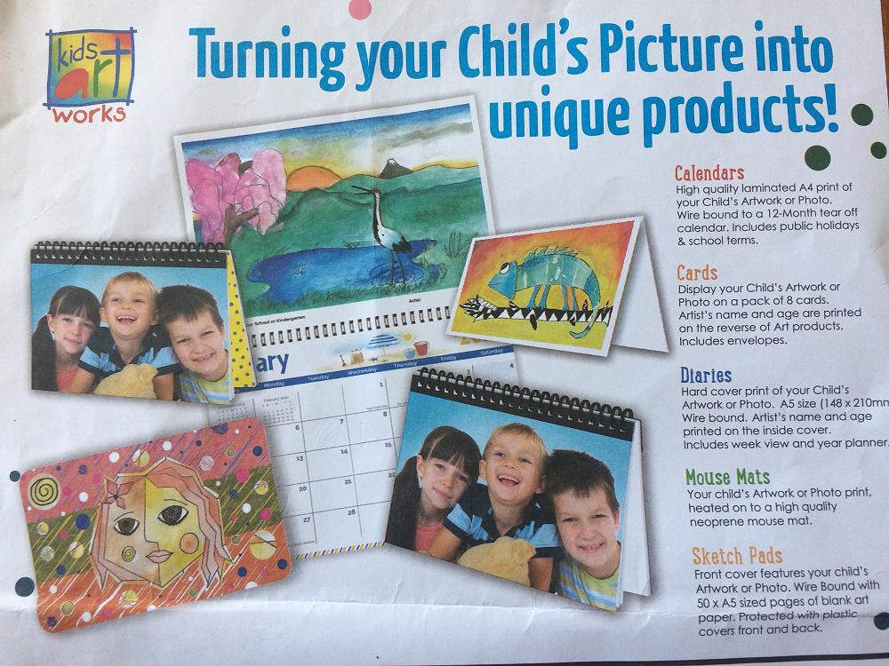 Personalised Artwork Calendars, Cards, Diaries, Mouse Mats & Sketch Pads