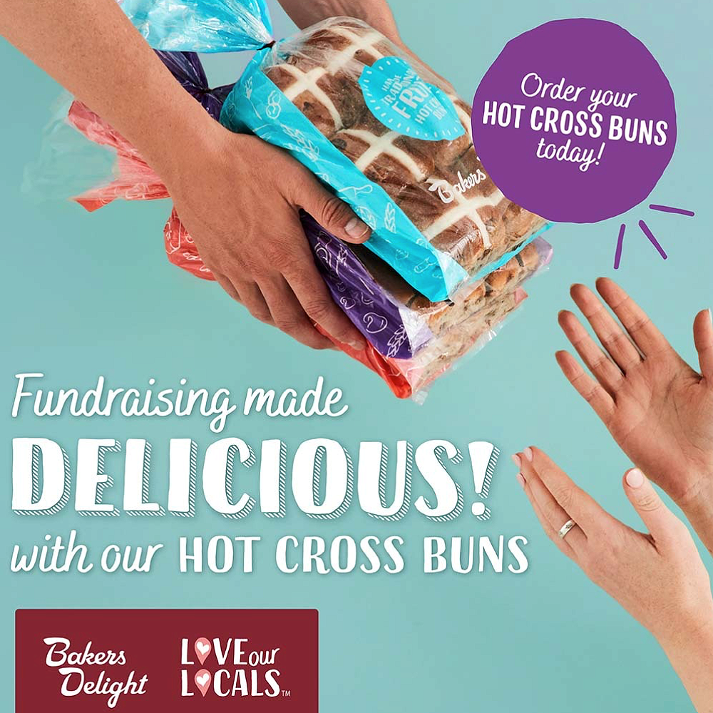 BAKERS DELIGHT EASTER BUNS! 🐣