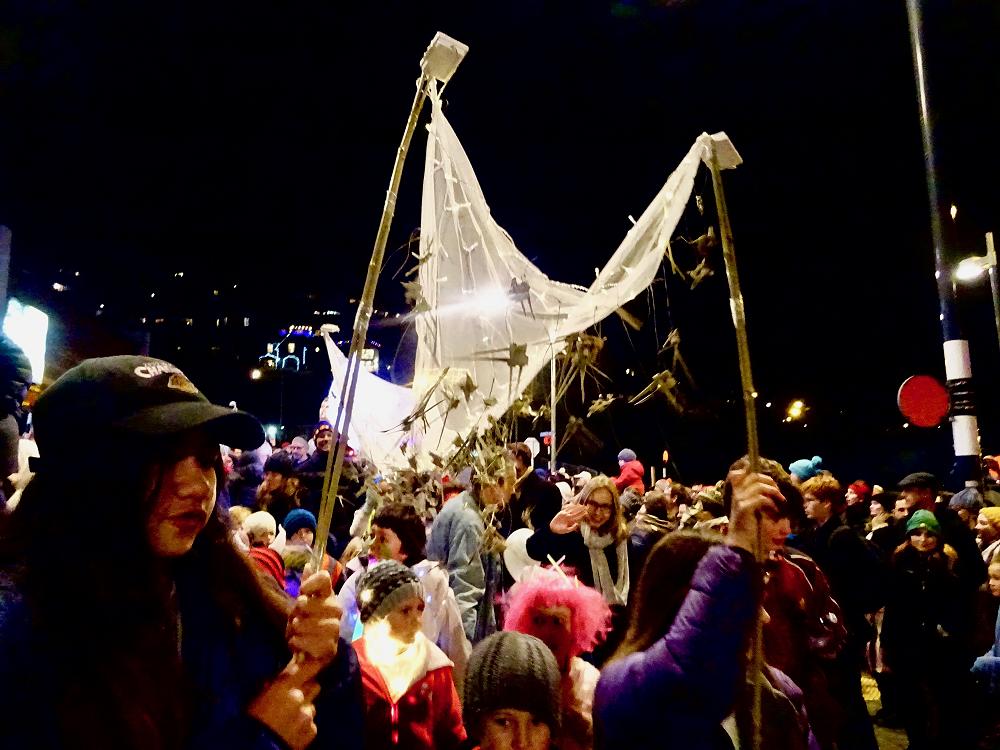 I was in the Light Festival parade.