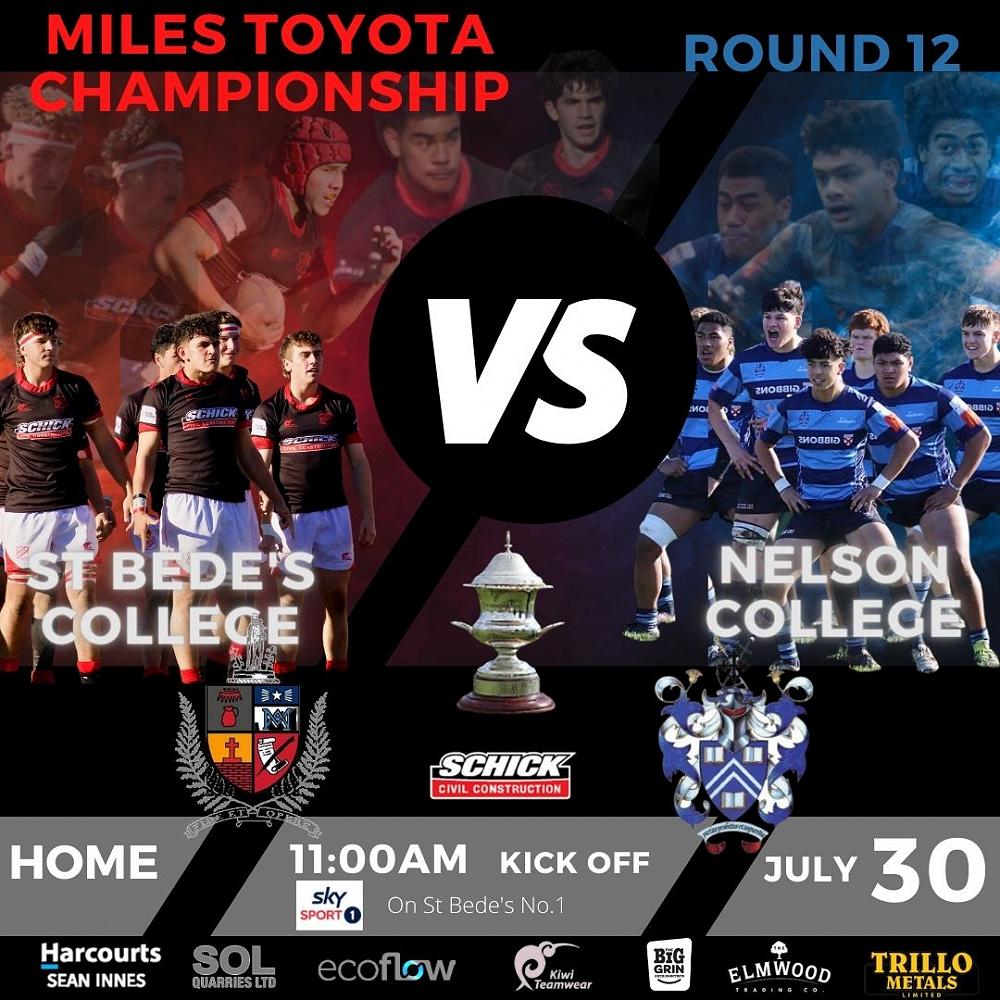 1st XV vs Nelson College Preview