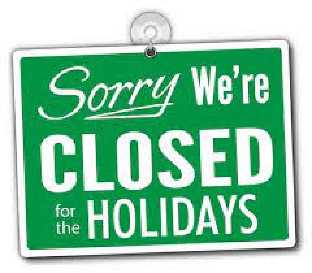 News from the Office Holiday Hours