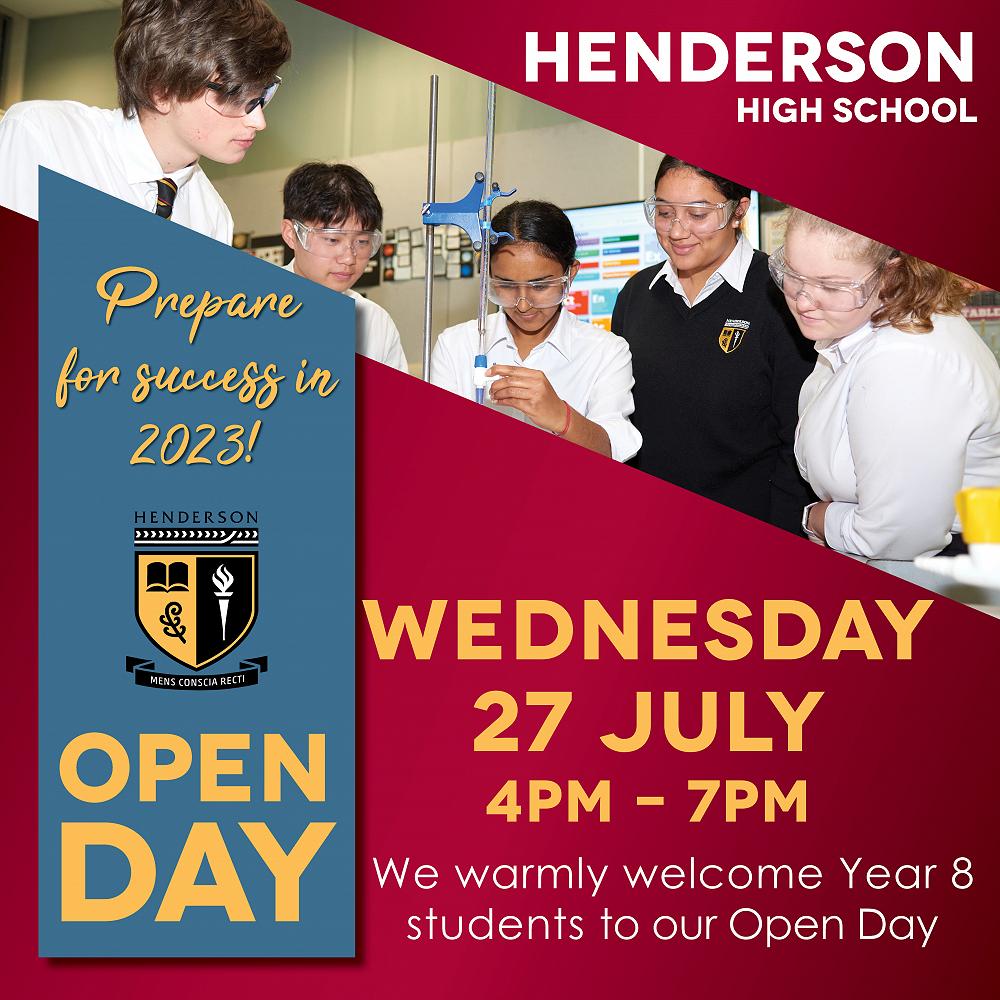 Henderson High School Open Day — GEIS Newsletter Issue 4 July 2022