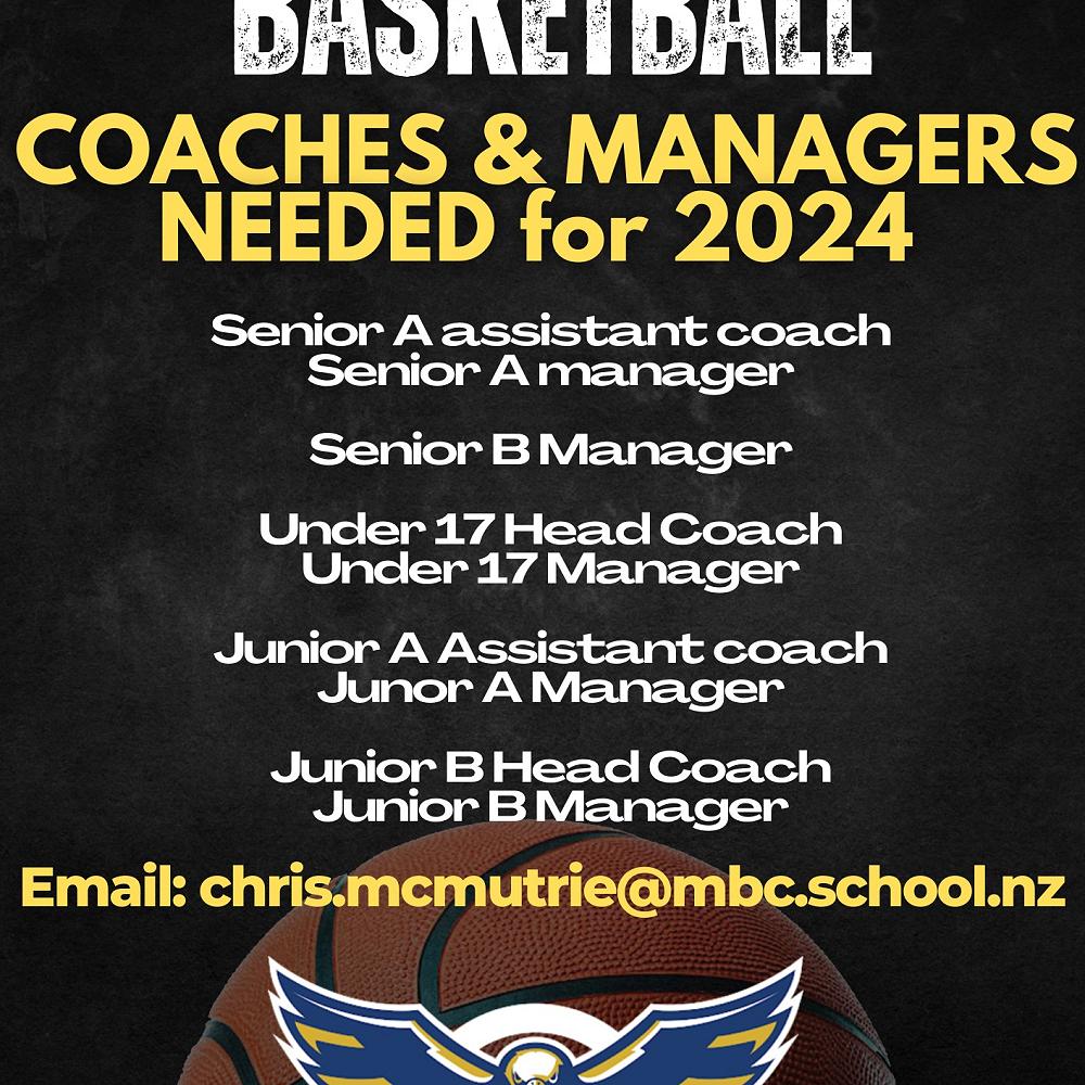 Basketball Coaches Needed
