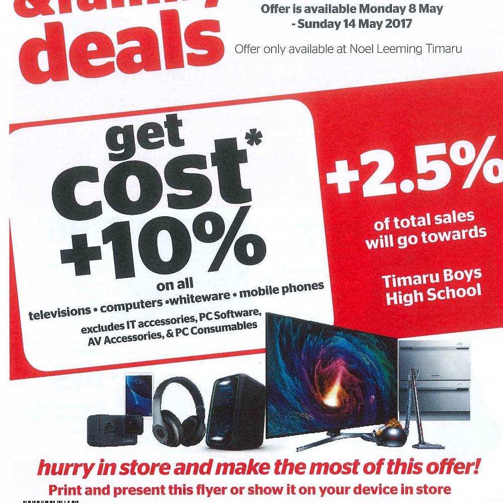 Noel Leeming Friends and Family Deals — April 2017 Newsletter