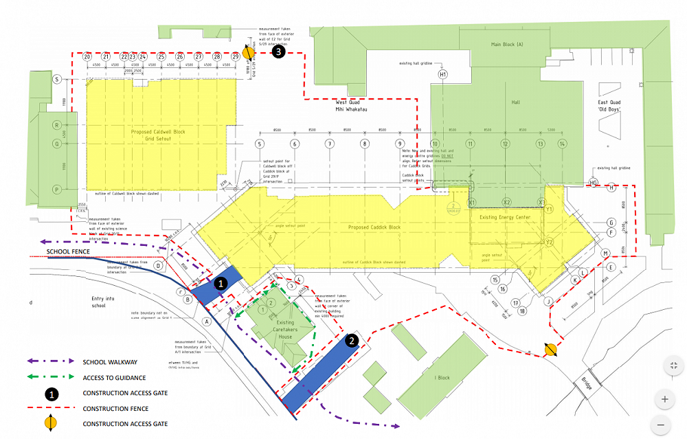 Building Update At Christchurch Boys High School Blue Black