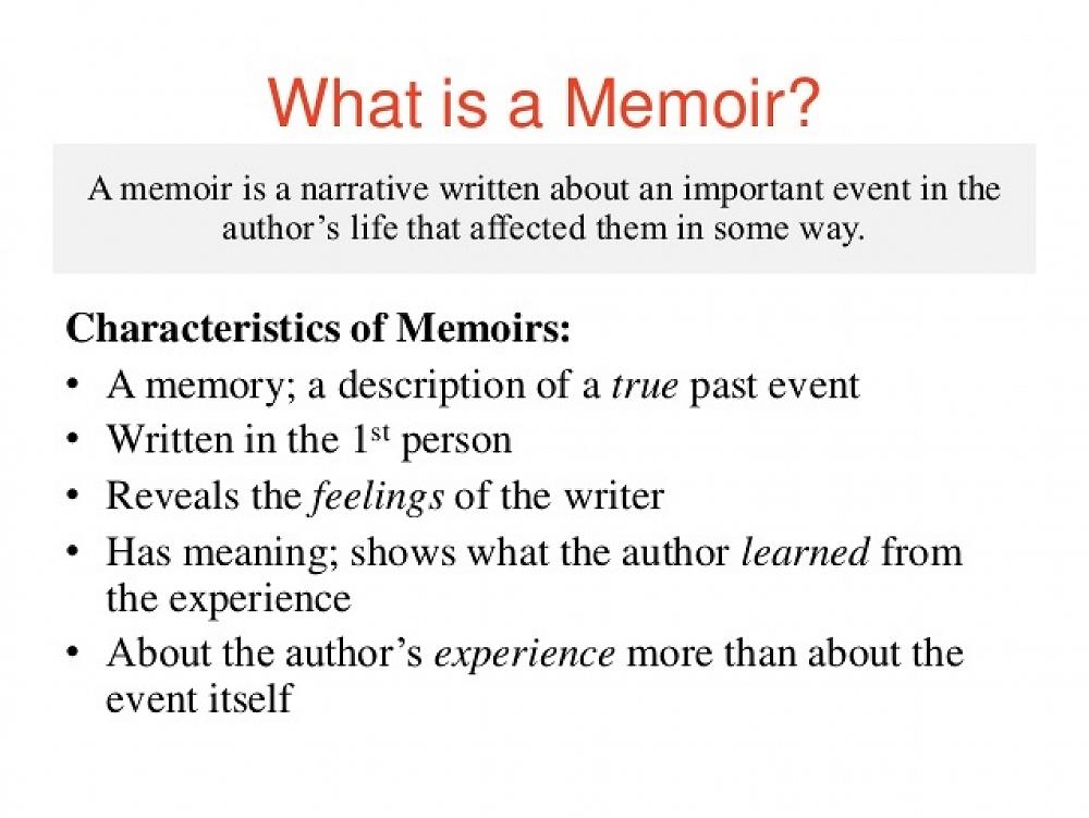 Memoir Writing from Year 4