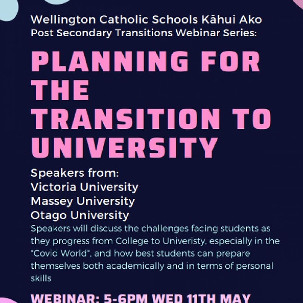 Post Secondary Transitions Webinar