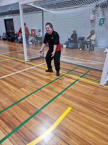 Benson impressed us with his goalie skills last week at Soccer.