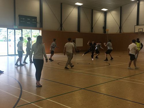 Staff vs Student Tchoukball 14/08/20