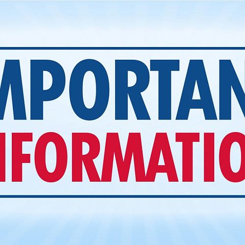 Important information