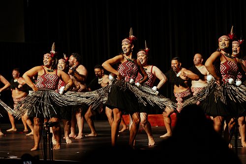 Kia Ngawari performing at the Regional Kapa Haka competition