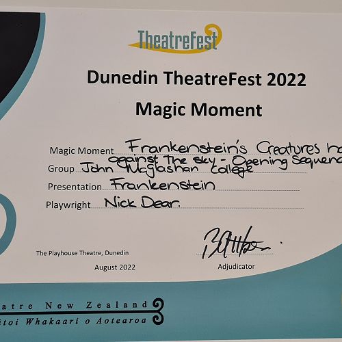 Theatrefest Local Otago Competition 