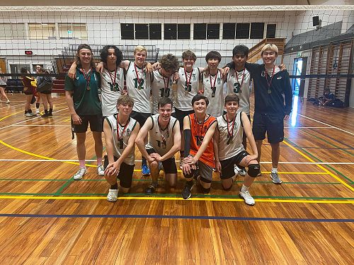 BHS Senior B Boys Volleyball team - SISS Satellite Tournament Champions 