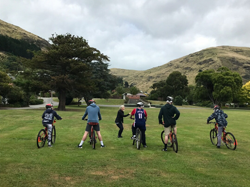 Learning skills on the bike