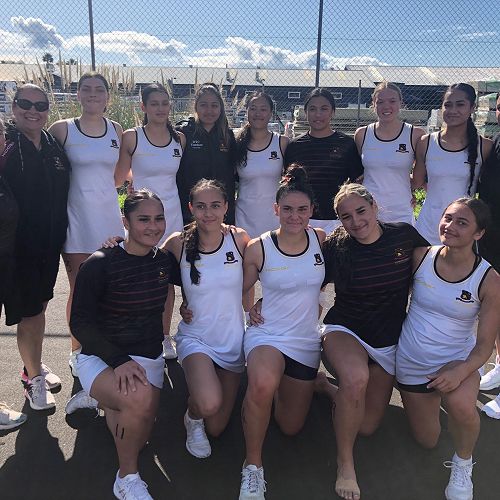 Our Senior Netball Team stoked with the win!