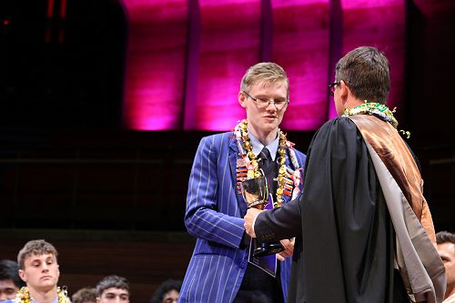 YEAR 13 MICHAEL BENDALL CUP - For Best Academic Performance by a Maori Student - James McLennan