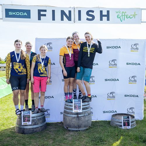 MGC team of Erin Green, Neve McKenzie and Maddy Sinclair came second in the under-20 Cross Country Relay Team.