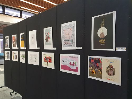 Columba College Design work displayed beautifully at the Hub.
