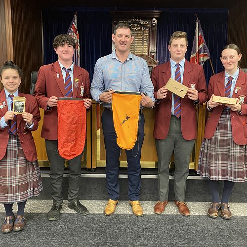 Ainemaria Burrell, Zack Robb, Nigel Bowan, Toby Scannell and Dharma Van Diepen 