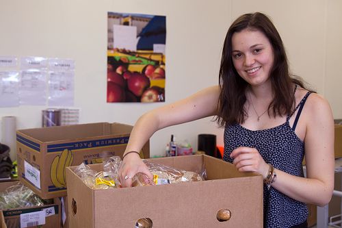 Dividing bread up for recipeints