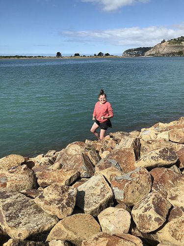 Liberty Washing Hands at the Beach