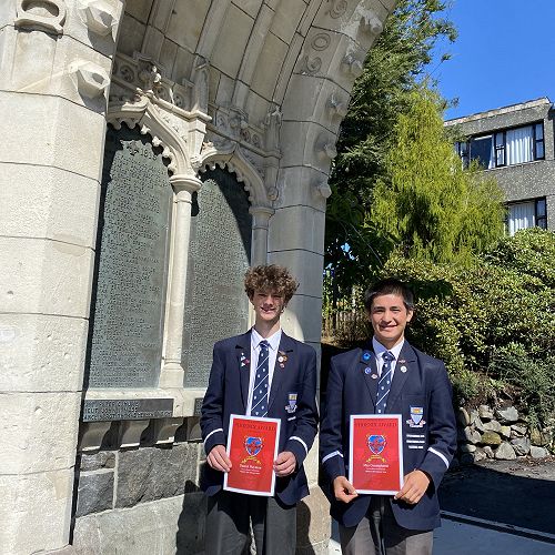 Daniel Hayman and Max Cunninghame