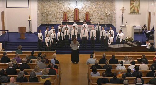 Junior Performance Choir at Choral Showcase
