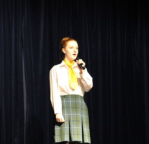 Jocelyn Anderson Cup - Senior Girls' Vocal winner Abby O'Kane.