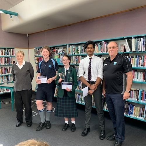 From left; Esther Haines, Zac, Grace, Sheon, Greg McGregor