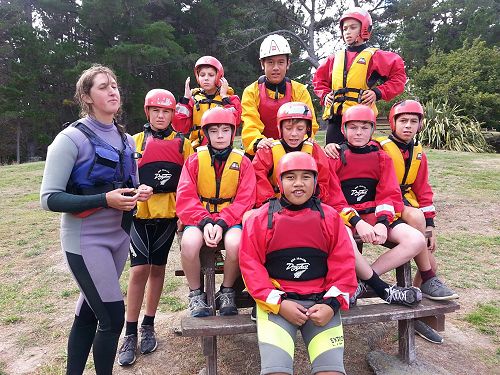 After the Coasteering where they leap from a rock into the deep green sea.
