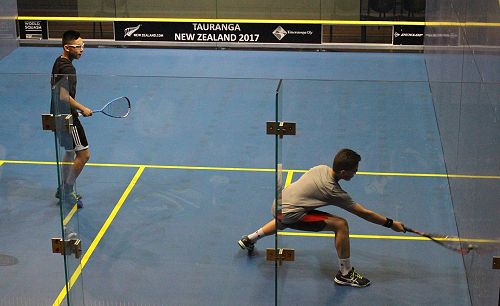 Depp Bolingford reaches for a shot