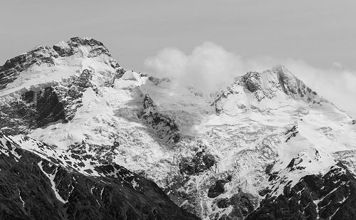 Mt Sefton and the Footstool seen from Red Tarns. 