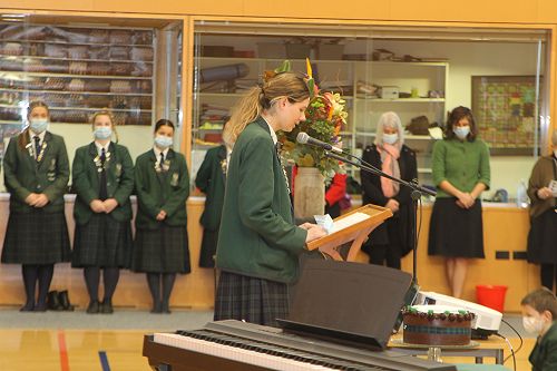 Sophie Bowmar leads us in prayer