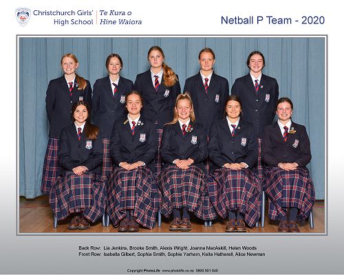 Netball P Team 2020