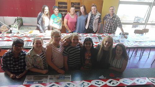 Whare artwork –Kowhaiwhai panels