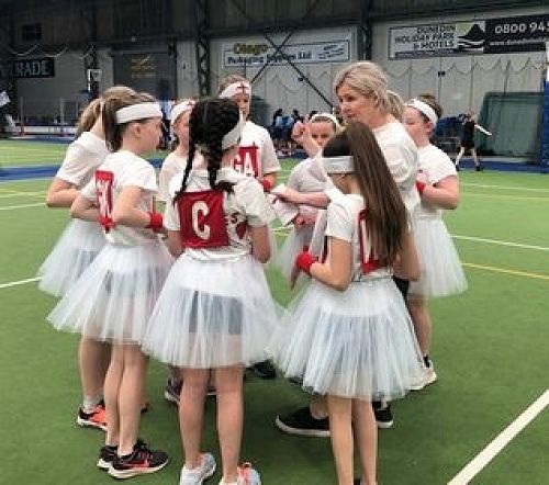 Coach Jo Hurst imparting her knowledge