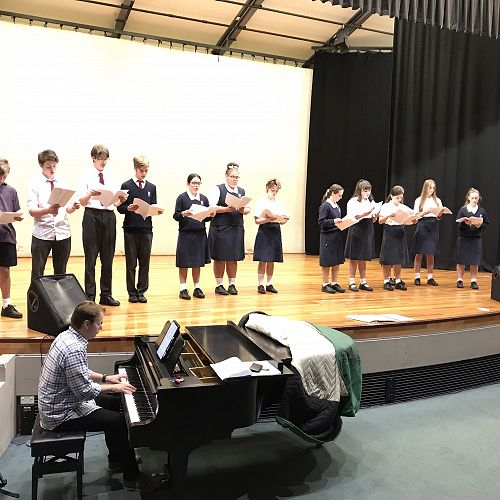 Choir in rehearsals