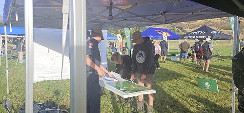 Tate and Sophie showing their skills at fire hazard identification.
