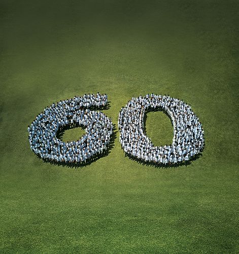 Full school photo commemorating 60 years