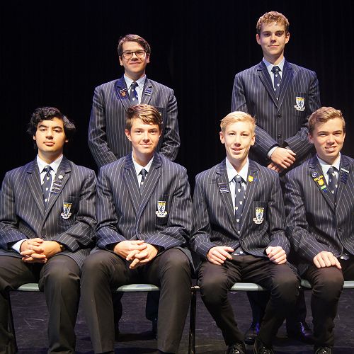 Cambridge A* 2020: Front from left; Nikhil Rawat, Sean McCabe, Alex MacDonald, Blake Carter. Back row; Massimo Pezzuto, Fletcher Hall