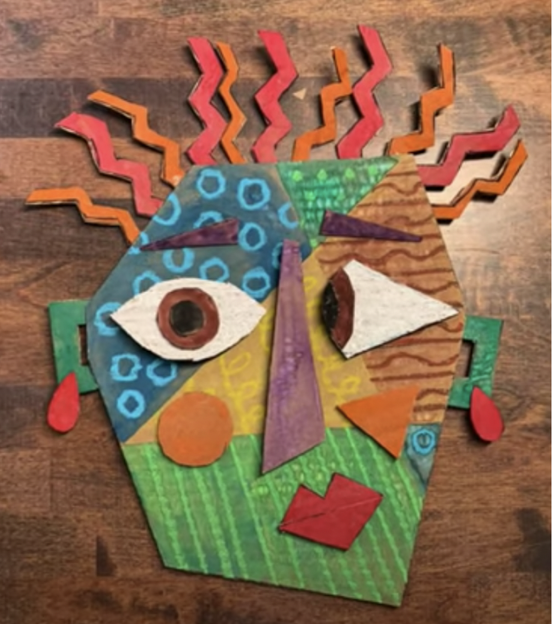 Cardboard Picasso Art