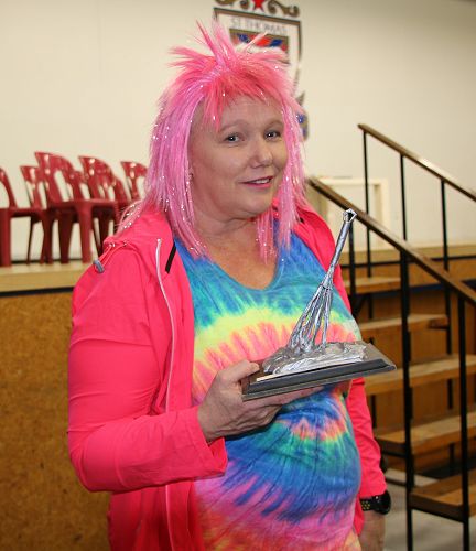 Julie - Ideas Services coordinator with winning prize